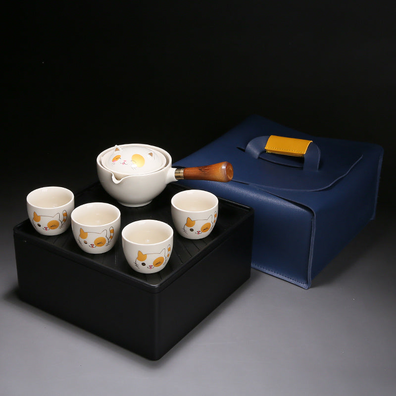 Travel Tea Set Portable Lazy Automatic