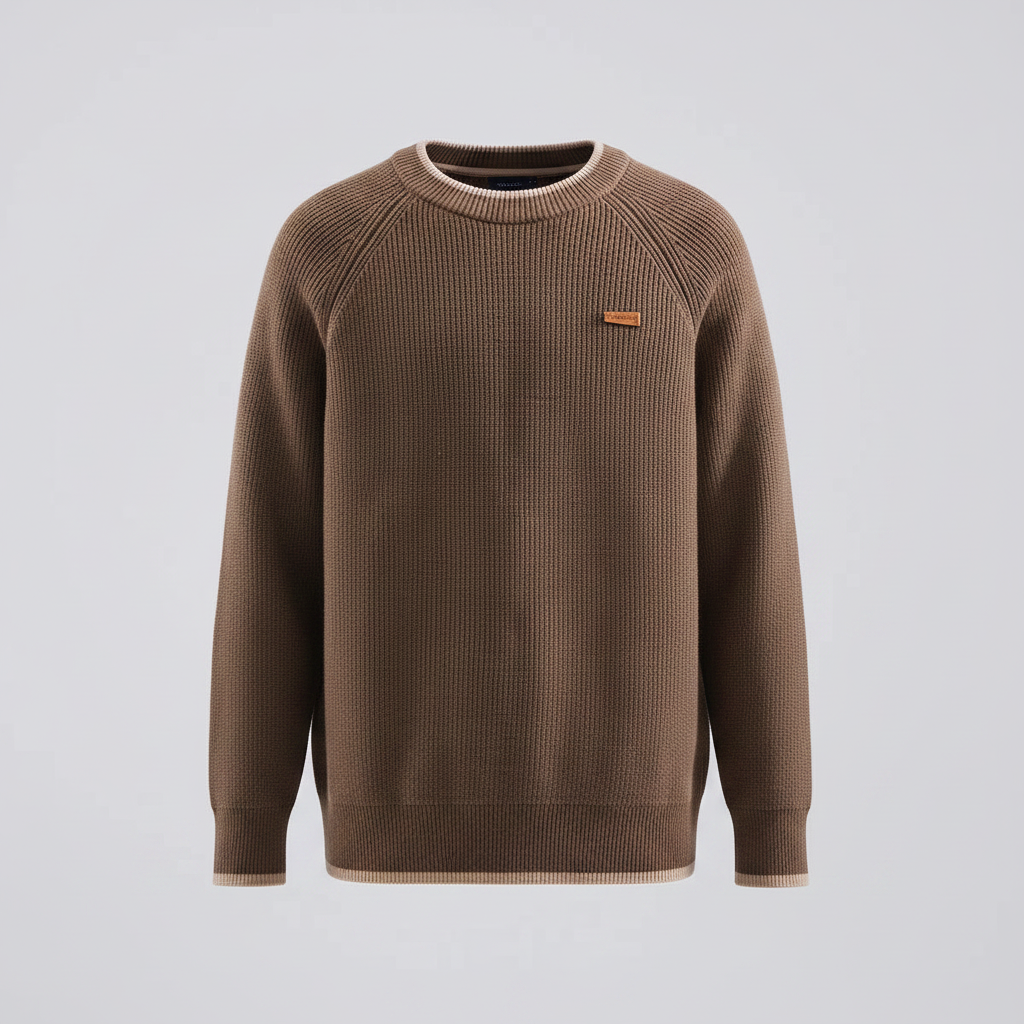 Men's Loose Fit Raglan Knitted Sweater – Autumn/Winter