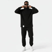 Men's Plus Fleece Warm Polar Fleece Casual Suit