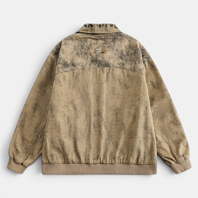 Streetwear Lapel Embroidered Couples Jacket