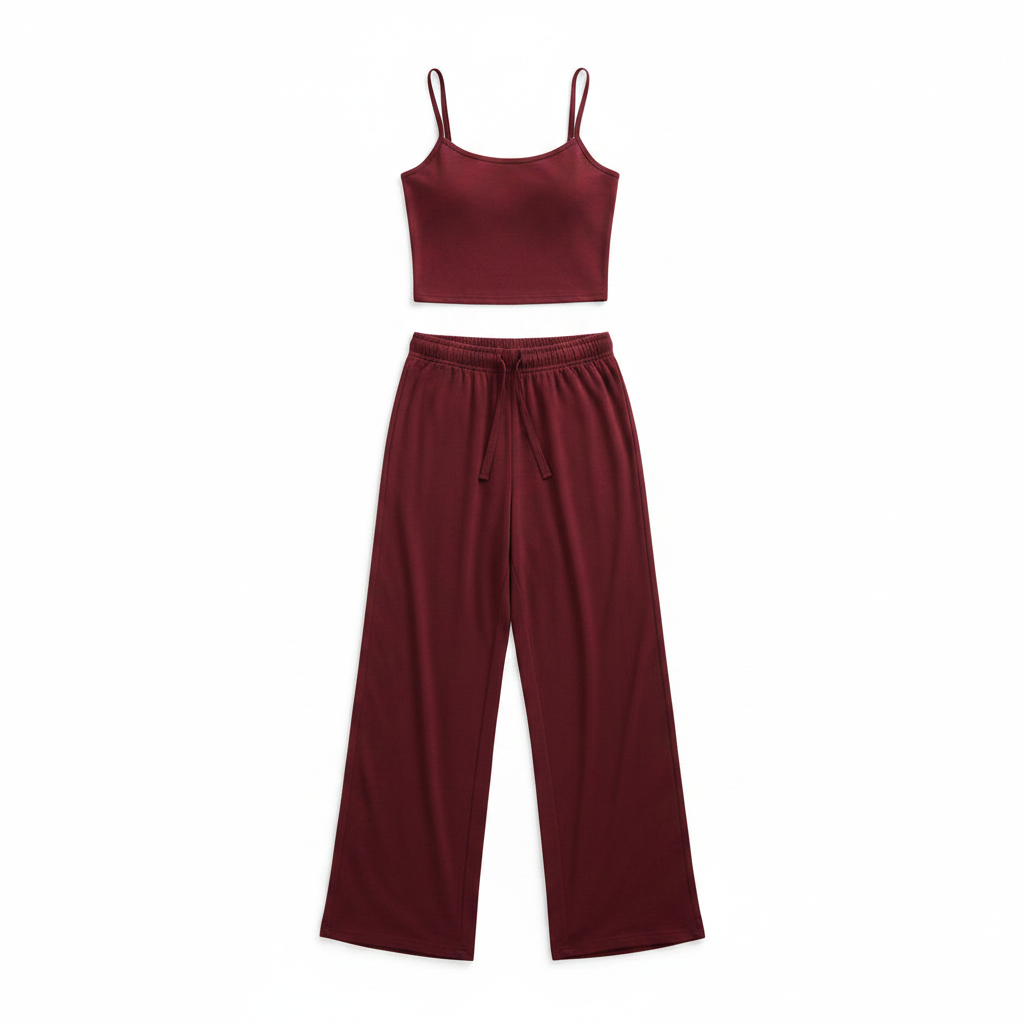 Women's Sleeveless Backless Sexy Cami & Trousers Suit