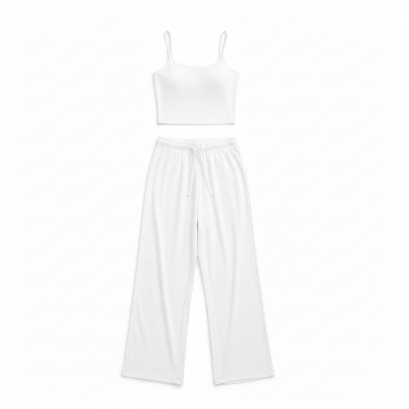Women's Sleeveless Backless Sexy Cami & Trousers Suit