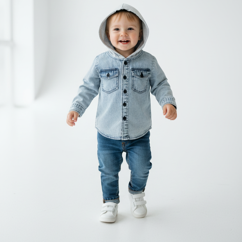 Kids' Chic Cowboy Hooded Coat for Boys & Girls
