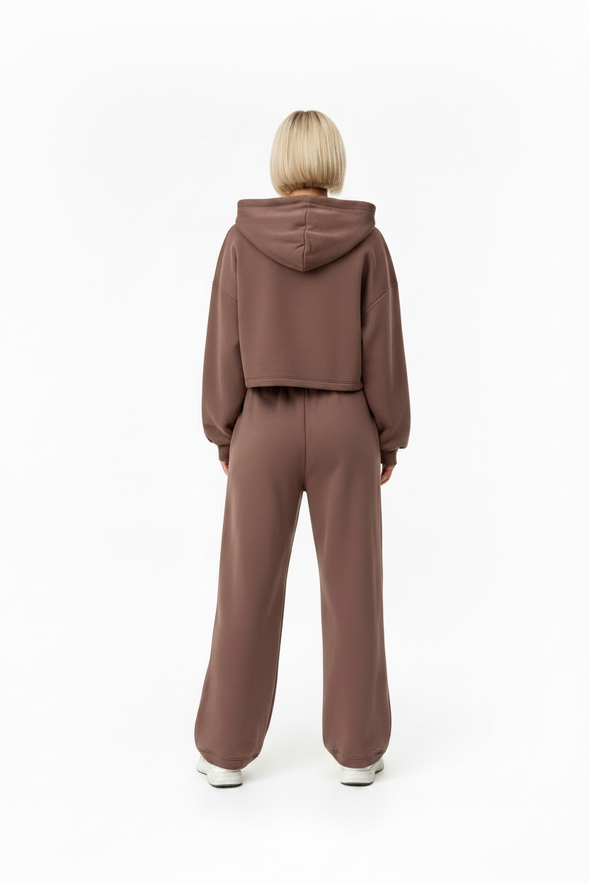 Hoodie With Drawstrings Long-sleeve Suit Women