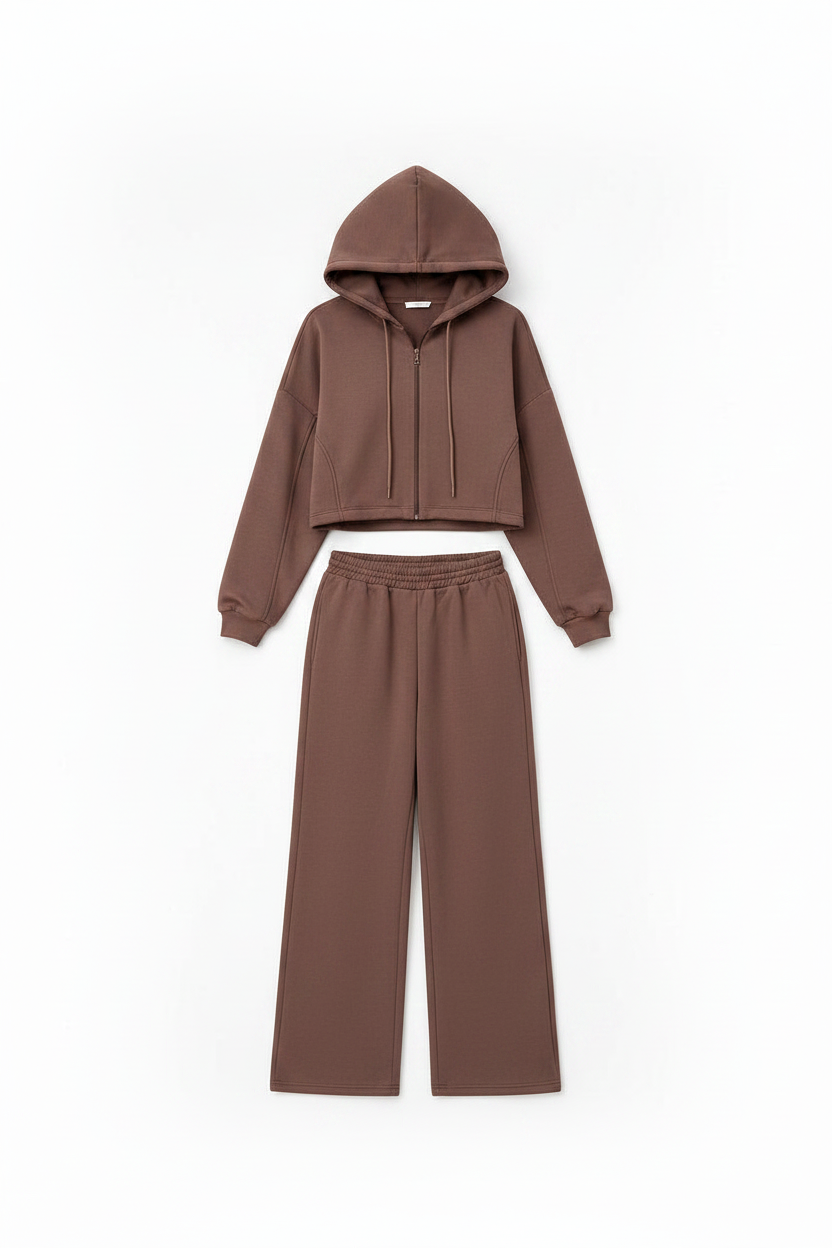 Hoodie With Drawstrings Long-sleeve Suit Women