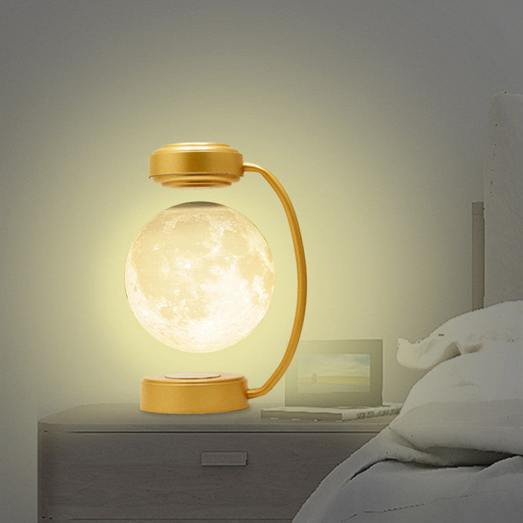 3D Levitating Magnetic Moon Lamp with Wireless Rotation