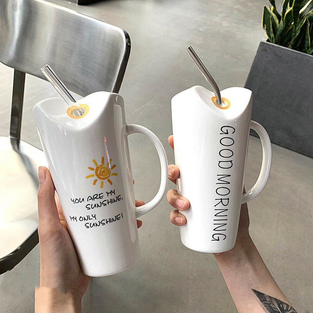 Simple Cute Creative Large Capacity Mug