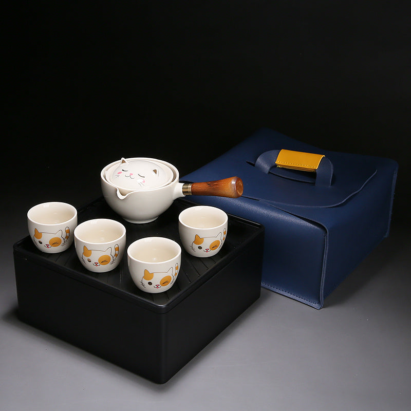 Travel Tea Set Portable Lazy Automatic