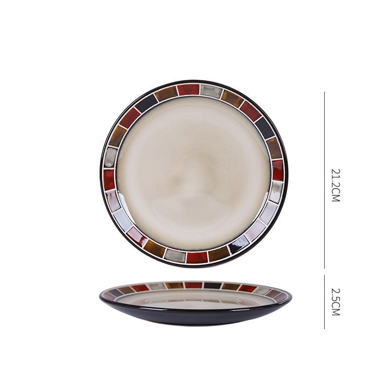 Dish Dishes Western-style Household Dishes Fruit Dishes Flat Dishes Nordic Tableware