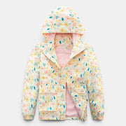 Kids' Windproof Waterproof Fleece-Lined Camouflage Jacket