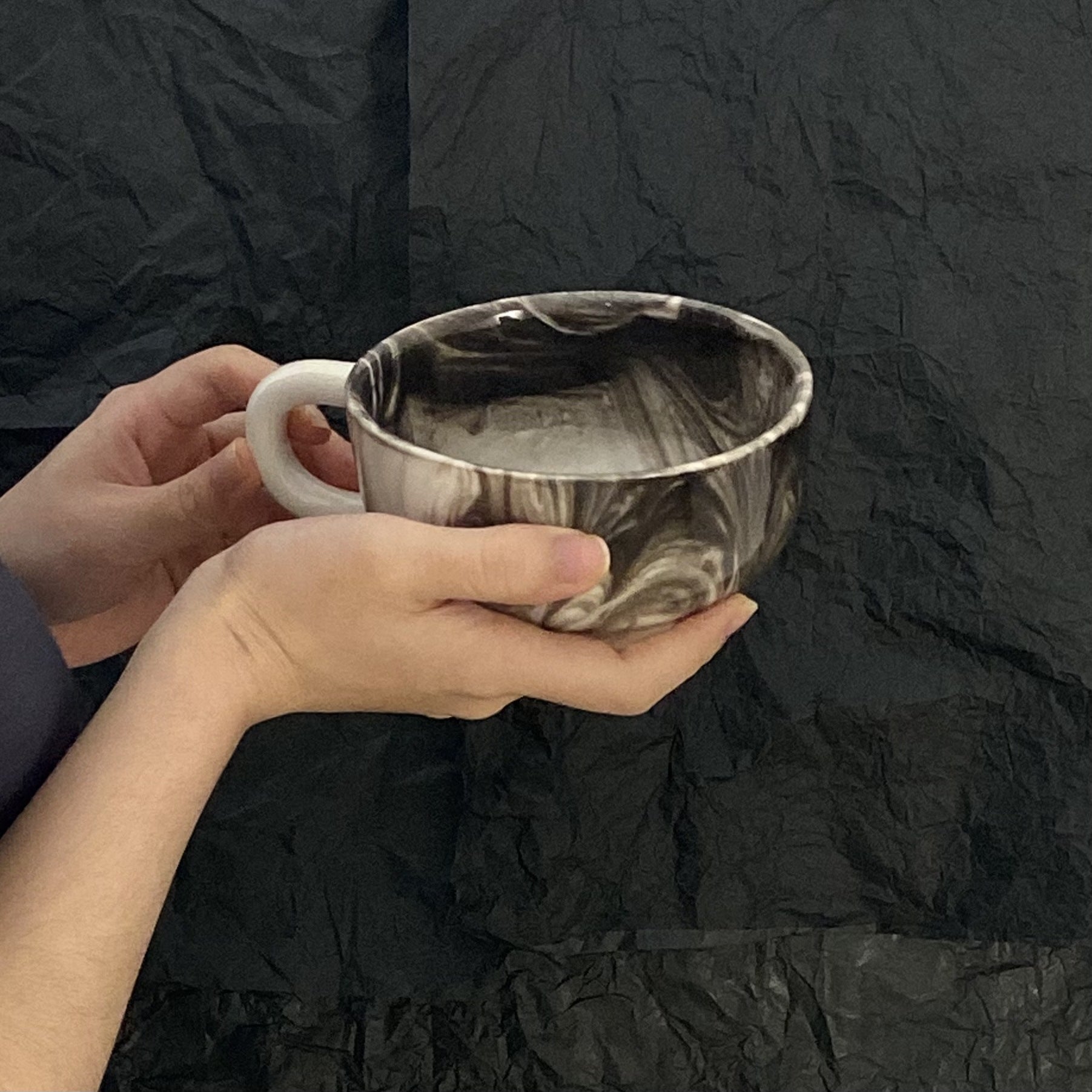 Milk Ceramic Mark Coffee Cup