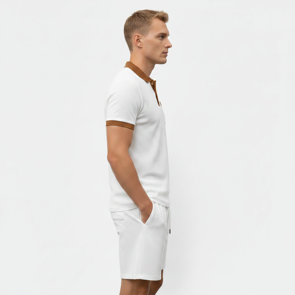 Men's Waffle Lapel Suit – Summer Smart-Casual