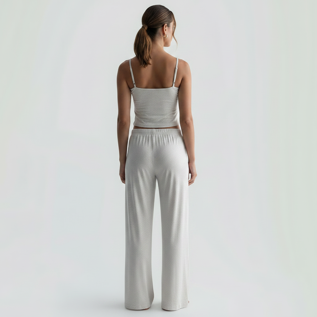 Women's Sleeveless Backless Sexy Cami & Trousers Suit