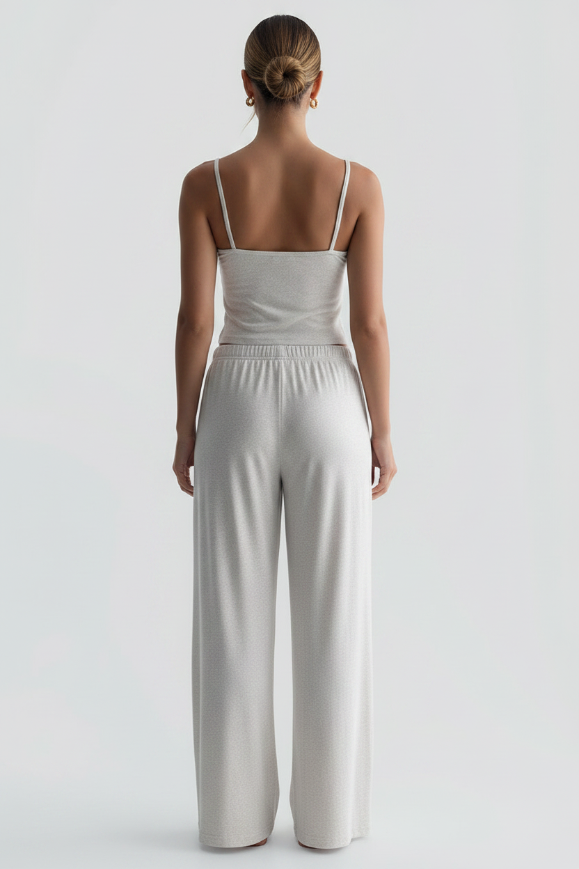 Women's Sleeveless Backless Sexy Cami & Trousers Suit