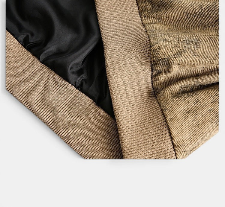 Streetwear Lapel Embroidered Couples Jacket
