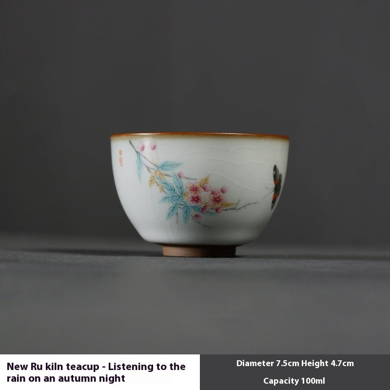 Ru Kiln Kung Fu Tea Set Tea Cup