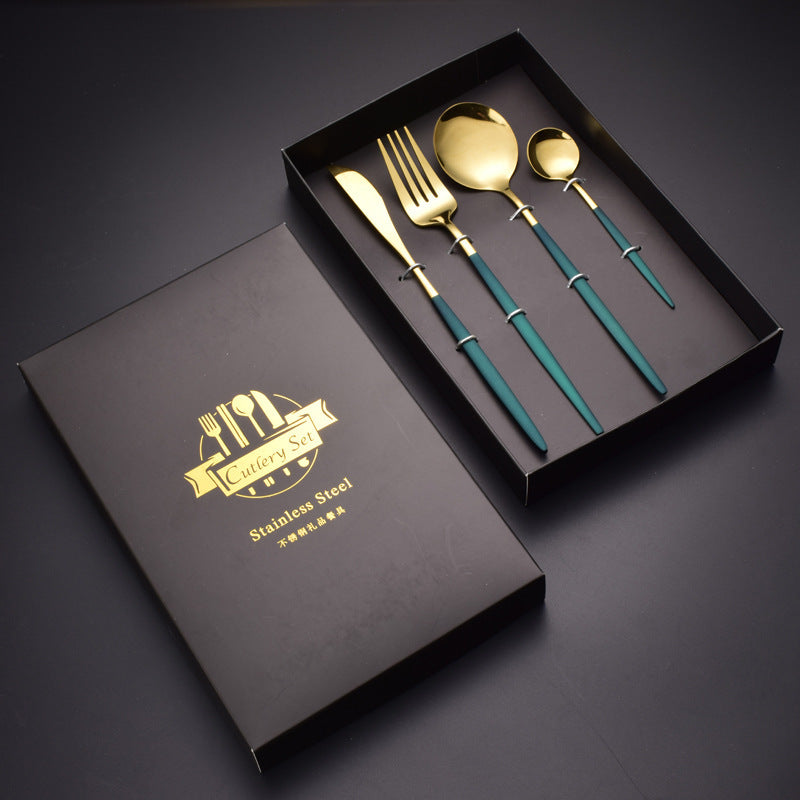 Four-piece Stainless Steel Western Knife Fork And Spoon