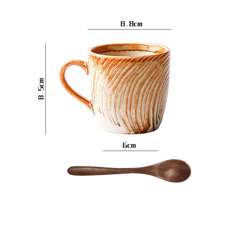 American Middle Ages Handmade Pottery Cup And Saucer Set