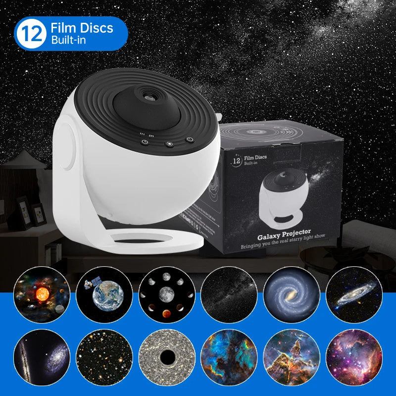 360° Rotating Galaxy & Starry Sky Planetarium Projector