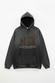 Retro Denim Embroidered Couple Hoodie
