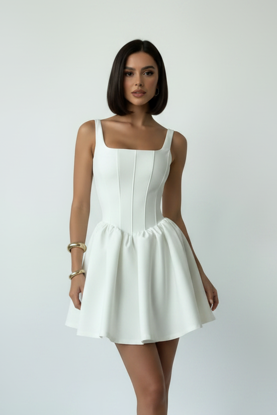 Women's Silk Fishbone Slip Dress – Waist-Cinching