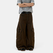 Retro High Street Utility Cargo Matchet Pants