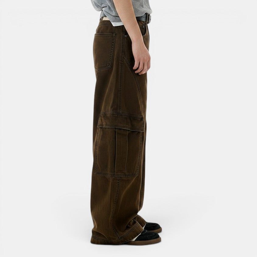 Retro High Street Utility Cargo Matchet Pants