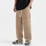 Men's Corduroy Draped Knit Sweatpants