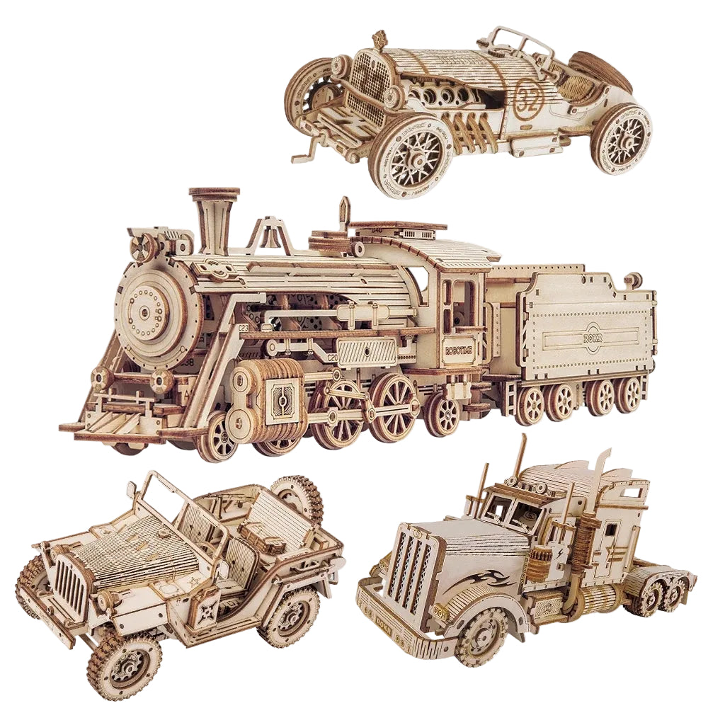 Robotime ROKR Train Model 3D Wooden Puzzle