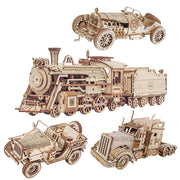 Robotime ROKR Train Model 3D Wooden Puzzle